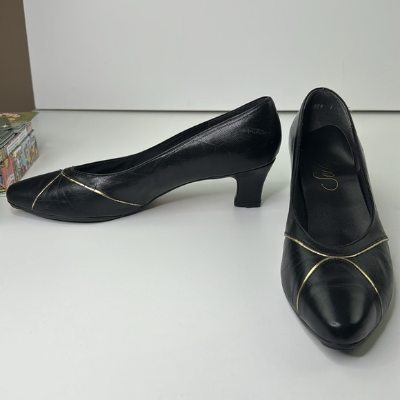 Vintage Selby black leather pumps - Picture 4 of 11